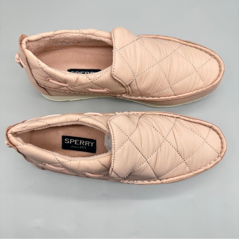 👉 Brand New Sperry Moc-Sider Nylon Blush – Women’s Size 8M Slip-On Comfort